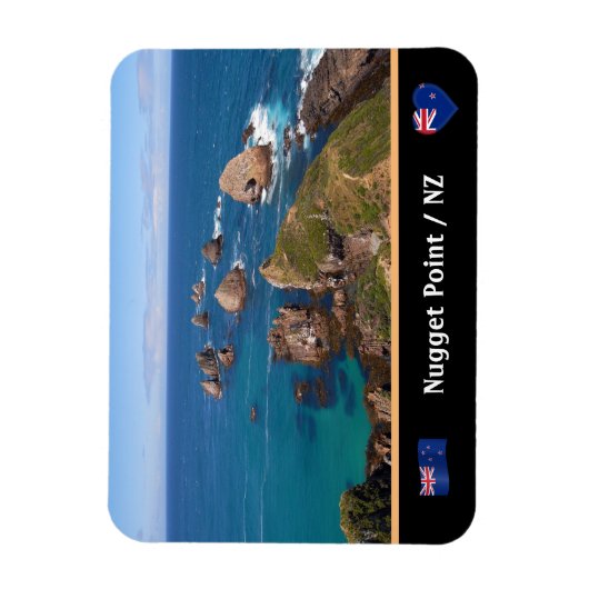 Nugget Point Rock Circle / Neuseeland Magnet (Vertikal)