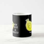 Nugget-Schwarzes Kaffeetasse (Mittel)