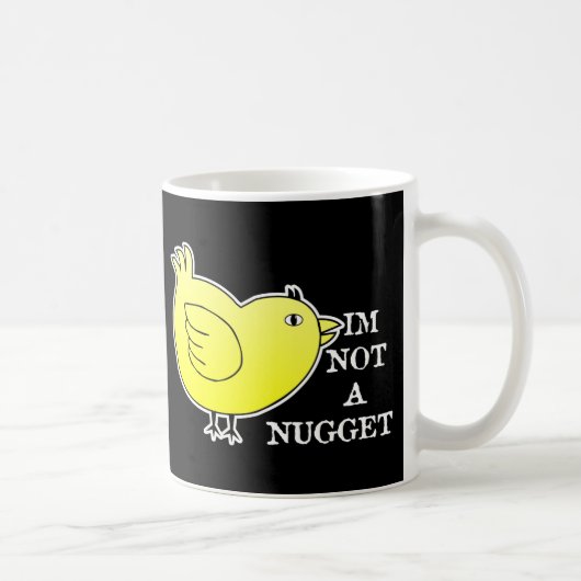 Nugget-Schwarzes Kaffeetasse (Rechts)