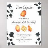 Nugget Time Kapsel 1. Geburtstag geschlechtsneutra Poster (Vorne)