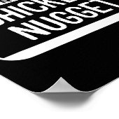 Nugget Tracht Spaß Leichte Last Minute Halse Poster (Ecke)