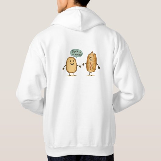 Nugget & Würstchen Hoodie (Rückseite)