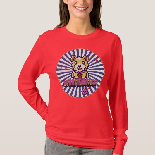 Nuggetagotchi Dog Long Sleeve T-Shirt (Vorderseite)