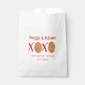 Nuggs & Kisses Chicken Nuggets Punny Valentine Geschenktütchen (Vorderseite)
