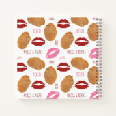 Nuggs & Kisses Valentine's Chicken Nuggets Lips Notizblock (Rückseite)