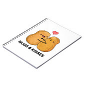 Nugs and Kisses Funny Chicken Nugget Pub Notizblock (Linke Seite)