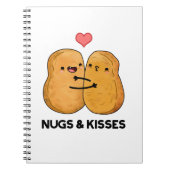 Nugs and Kisses Funny Chicken Nugget Pub Notizblock (Vorderseite)
