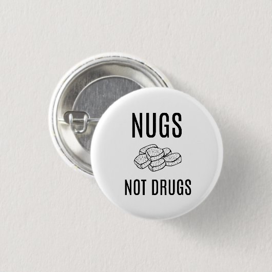 NUGS NICHT MISCHT KNOPF DROGEN BEI BUTTON (Vorne & Hinten)