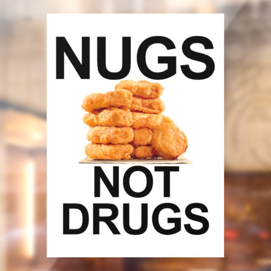 NUGS NOT DROUGS FENSTERAUFKLEBER (Blatt 2)