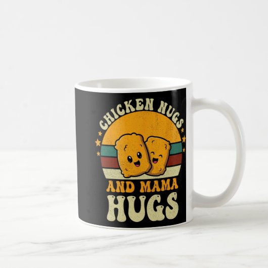 Nugs und Mama Hugs Kleinkind für Hühnernugget-Lieb Kaffeetasse (Rechts)