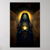 Nuit Egyptian Goddess of the Night Sky and Stars Poster (Vorne)