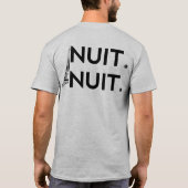 Nuit Nuit T-Shirt (Rückseite)