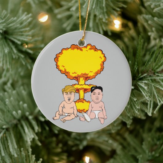 Nuke Babies Anti Trump Keramik Ornament (Baum)