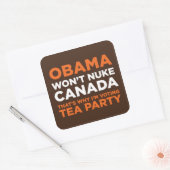 Nuke Canada Quadratischer Aufkleber (Umschlag)