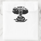 Nuke der Fetus Runder Aufkleber (Tasche)