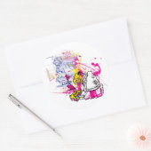 Nuke Revolution Runder Aufkleber (Umschlag)