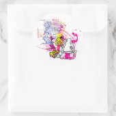 Nuke Revolution Runder Aufkleber (Tasche)