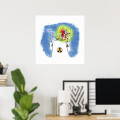 Nuked Santa Claus Mattposter Poster (Heimbüro)
