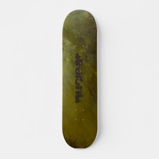 Nuklear - Grüne Themen individuell angepasst Skateboard (Vorne)