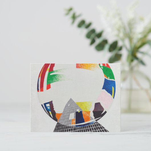 Nuklear I, CH, 1945, von Laszlo Moholy-Nagy Postkarte (Stehend Vorderseite)