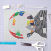 Nuklear I, CH, 1945, von Laszlo Moholy-Nagy Seidenpapier (Handwerk)