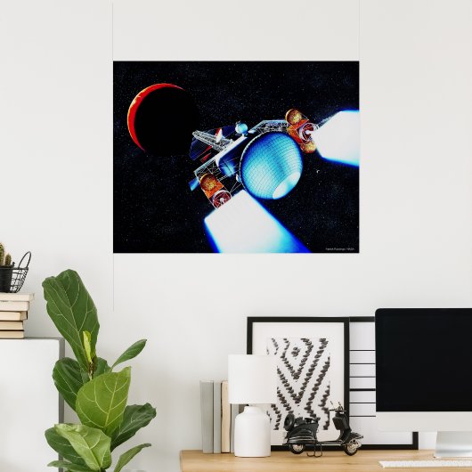Nuklear-Ion-Raumschiff Poster (Heimbüro)