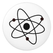 Nuklear MCM Moderne Abstrakte Atomkunst Modernismu Keramikknauf (Vorderseite)