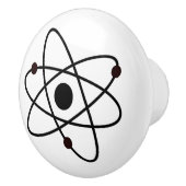 Nuklear MCM Moderne Abstrakte Atomkunst Modernismu Keramikknauf (Rechts)