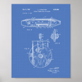 Nuklear Water Jet Motor 1959 Art Blueprint Poster (Vorne)