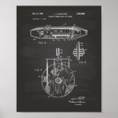 Nuklear Water Jet Motor 1959 Art Chalkboard Poster (Vorne)
