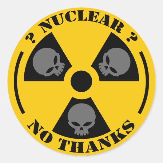 Nuklearaufkleber Runder Aufkleber (Vorderseite)