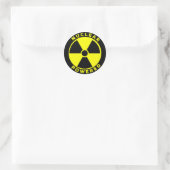 Nuklearbetrieben Runder Aufkleber (Tasche)