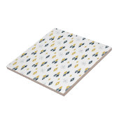 Nukleardiamanten Sternexplosion Navy Senf Fliese (Seite)