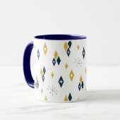 Nukleardiamanten Sternexplosion Navy Senf Tasse (Vorderseite Links)