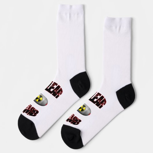 Nukleare Bombe Socken (Linkes Detail)