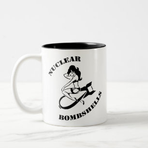 Nukleare Bomben-Koffein-Eindämmungs-Einheit Zweifarbige Tasse