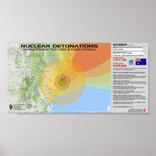 Nukleare Detonationen - Australien Poster