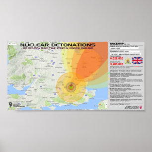 Nukleare Detonationen - England Poster