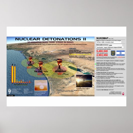 Nukleare Detonationen - Israel 2 Poster (Vorne)