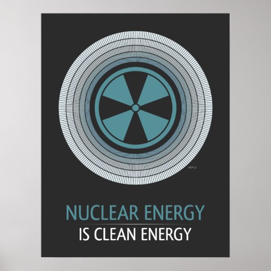 Nukleare Energie ist saubere Energie Poster (Vorne)