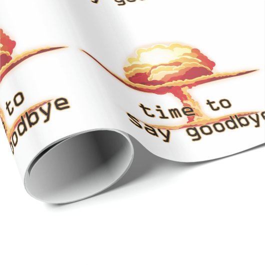 Nukleare Explosion Geschenkpapier (Rolleneckpunkt)