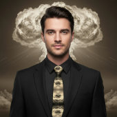 nukleare Explosion Krawatte