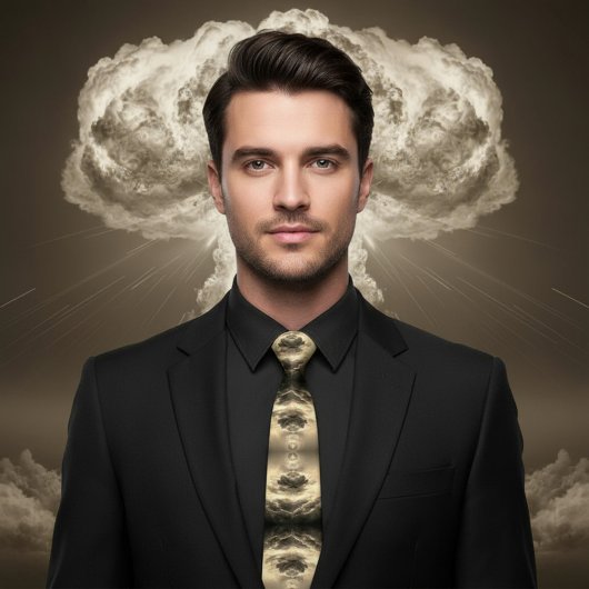 nukleare Explosion Krawatte