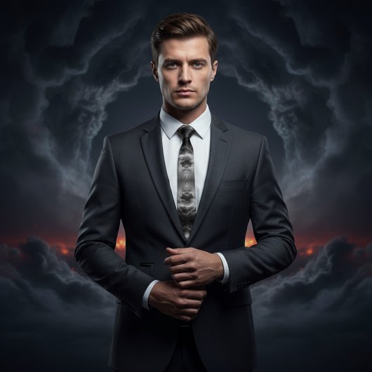 nukleare Explosion Krawatte