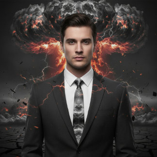 nukleare Explosion Krawatte