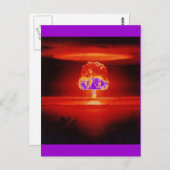nukleare Explosion Postkarte (Vorne/Hinten)