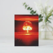 nukleare Explosion Postkarte (Stehend Vorderseite)