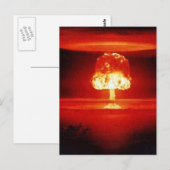 nukleare Explosion Postkarte (Vorne/Hinten)