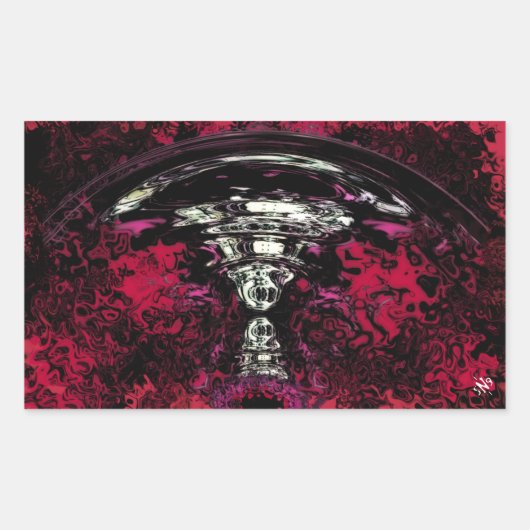 Nukleare Explosion Rechteckiger Aufkleber (Vorderseite)