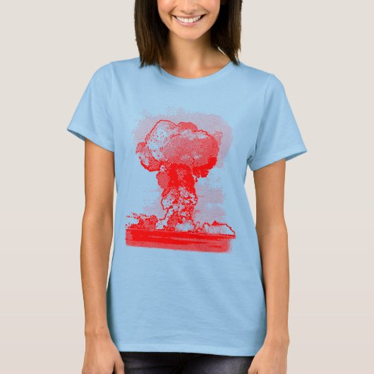 Nukleare Explosion. T-Shirt (Vorderseite)